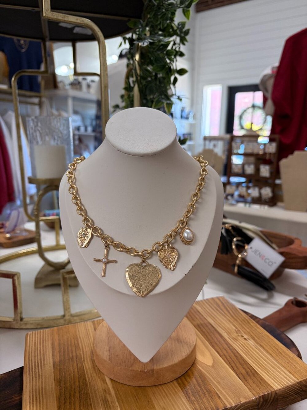 Mixed Charm Heart Necklace